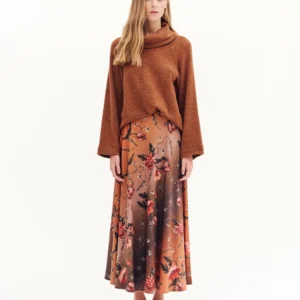 Forel – Φούστα floral midi Case Study Total Look