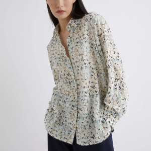 Marella – Κρεπ πουκάμισο με σχέδια – Λευκό Total Look