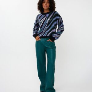 Esqualo – Εμπριμέ πουλόβερ με πούλιες Total Look 2