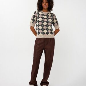 Esqualo – Πουλόβερ με καρώ τύπωμα Total Look 2