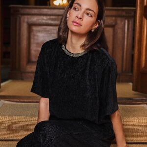 Esqualo – Βελούδινο σετ μπλούζα και παντελόνα Total Look 3